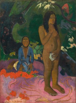 Parau na te varua ino Words of the devil Post Impressionism Primitivism Paul Gauguin Oil Paintings